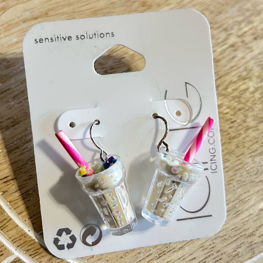 ICING White Milkshake Earrings - NWT Fashion Jewelry
